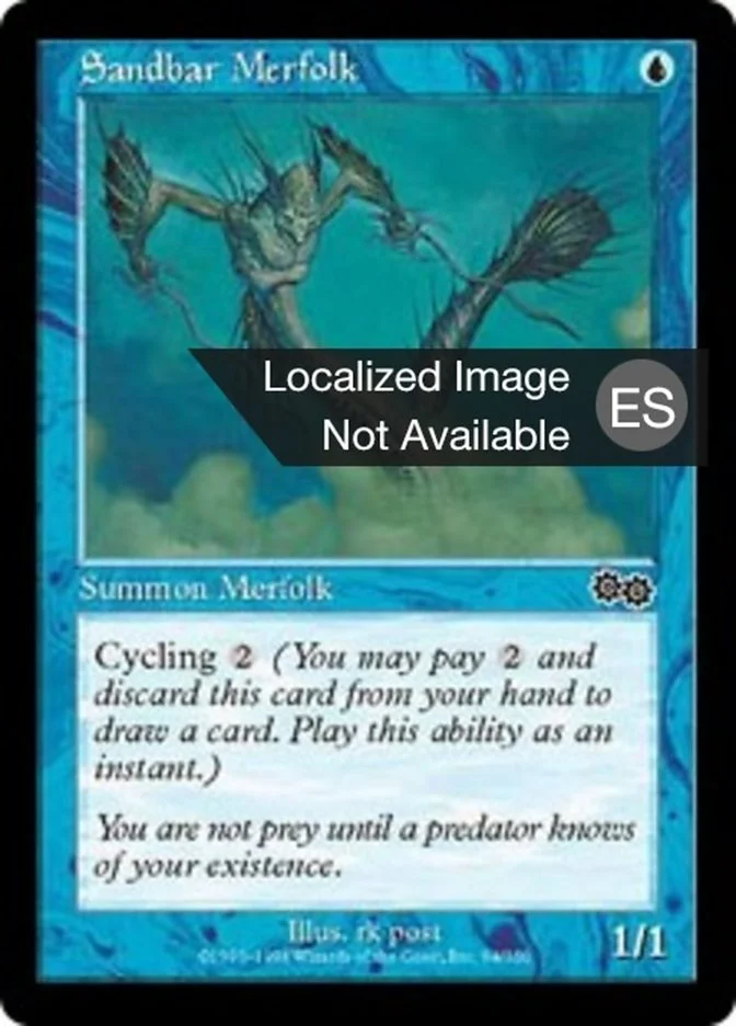 Tritón de los bancos de arena (Urza's Saga) - Magic: The Gathering in TCG Land