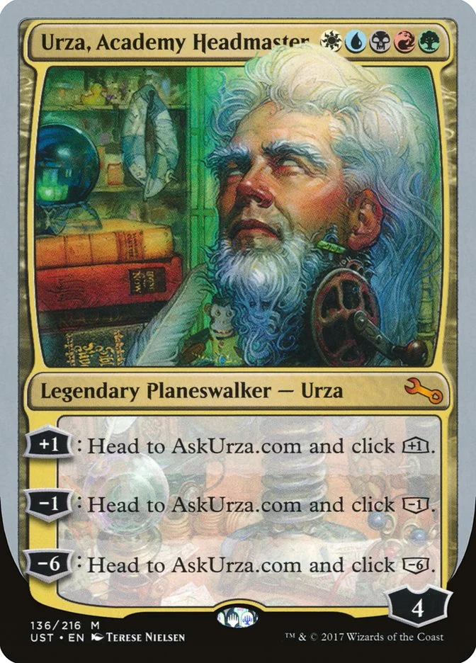 Urza, Academy Headmaster (Unstable) - Magic: The Gathering in TCG Land