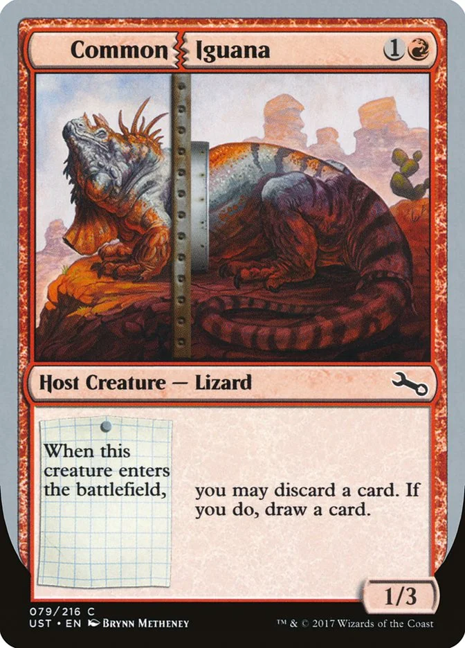Common Iguana (Unstable) - Magic: The Gathering in TCG Land