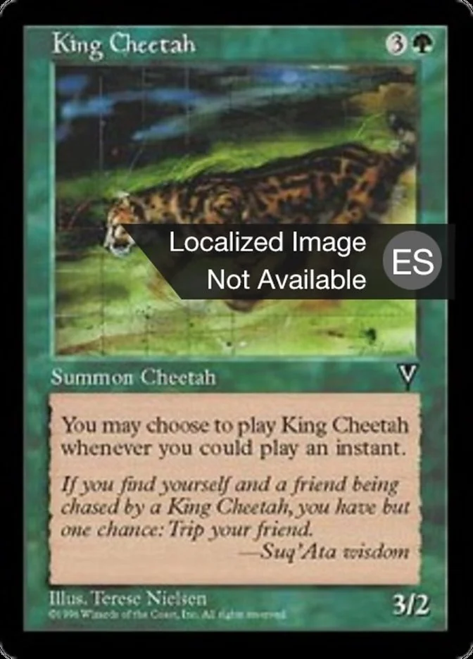 Rey guepardo (Visions) - Magic: The Gathering in TCG Land