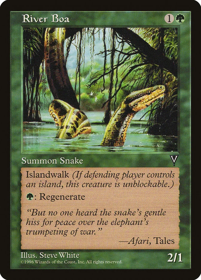 River Boa (Visions) - Magic: The Gathering in TCG Land