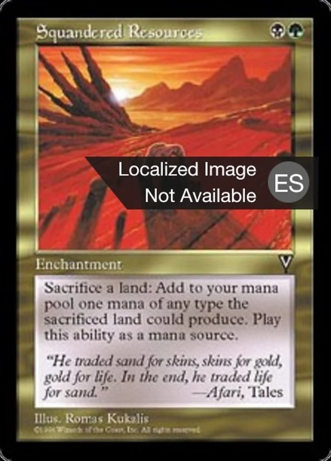 Despilfarro de recursos (Visions) - Magic: The Gathering in TCG Land