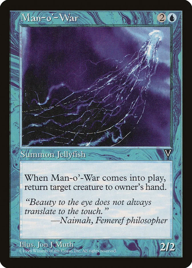 Man-o'-War (Visions) - Magic: The Gathering in TCG Land