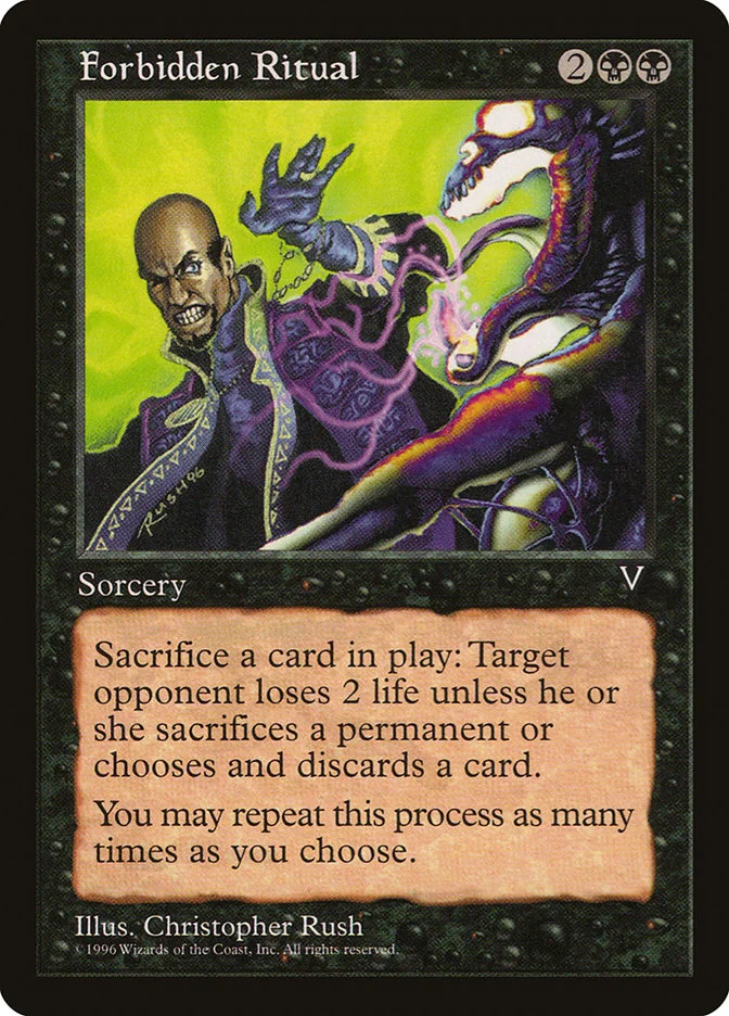 Forbidden Ritual (Visions) - Magic: The Gathering in TCG Land