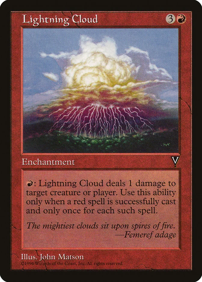 Lightning Cloud (Visions) - Magic: The Gathering in TCG Land