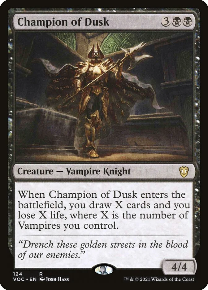 Champion of Dusk (Crimson Vow Commander) - Magic: The Gathering in TCG Land