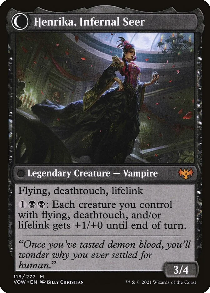 Henrika, Infernal Seer (Innistrad: Crimson Vow) - Magic: The Gathering in TCG Land