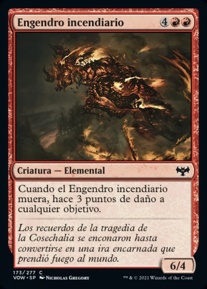 Engendro incendiario (Innistrad: Crimson Vow) - Magic: The Gathering in TCG Land