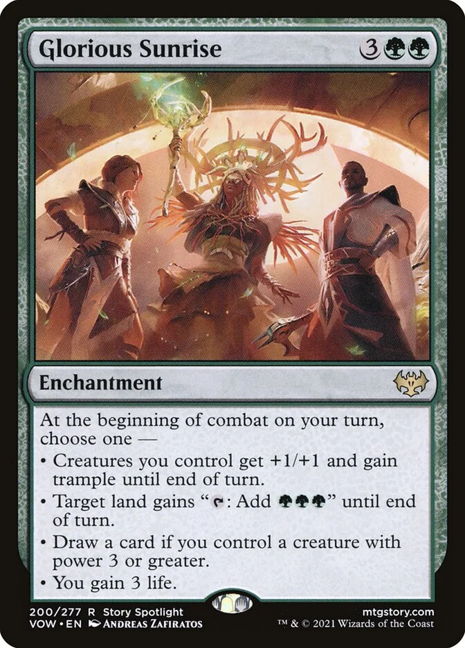 Glorious Sunrise (Innistrad: Crimson Vow) - Magic: The Gathering in TCG Land