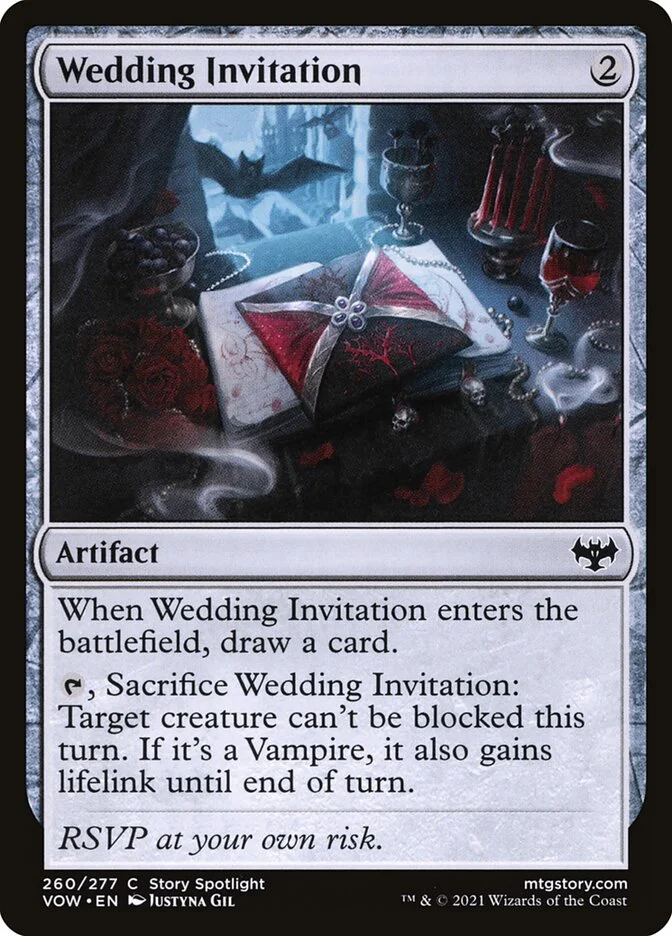 Wedding Invitation (Innistrad: Crimson Vow) - Magic: The Gathering in TCG Land