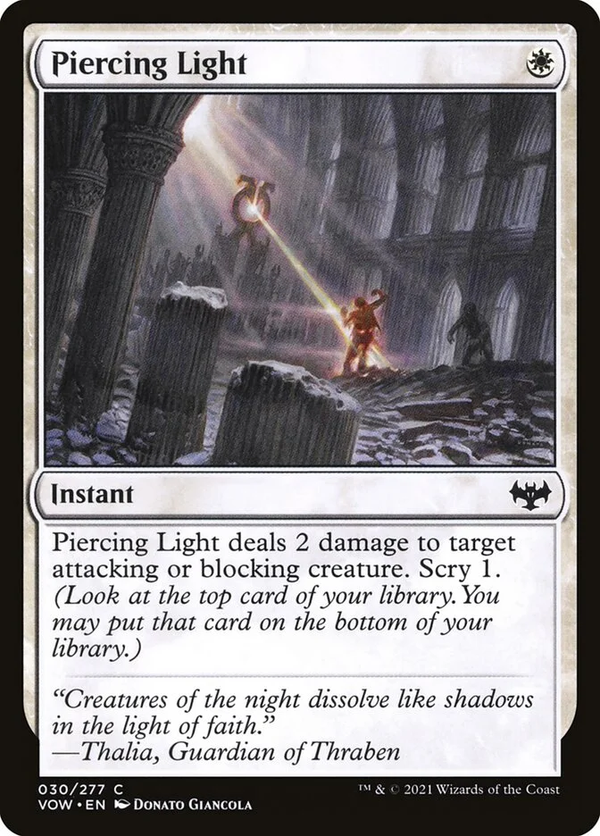 Piercing Light (Innistrad: Crimson Vow) - Magic: The Gathering in TCG Land