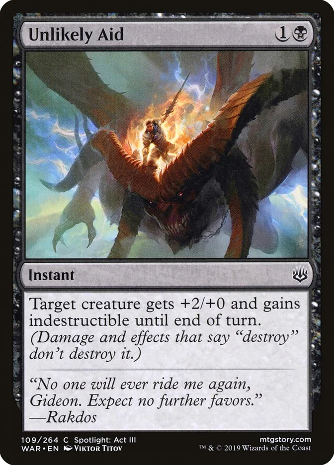 Unlikely Aid (War of the Spark) - Magic: The Gathering in TCG Land