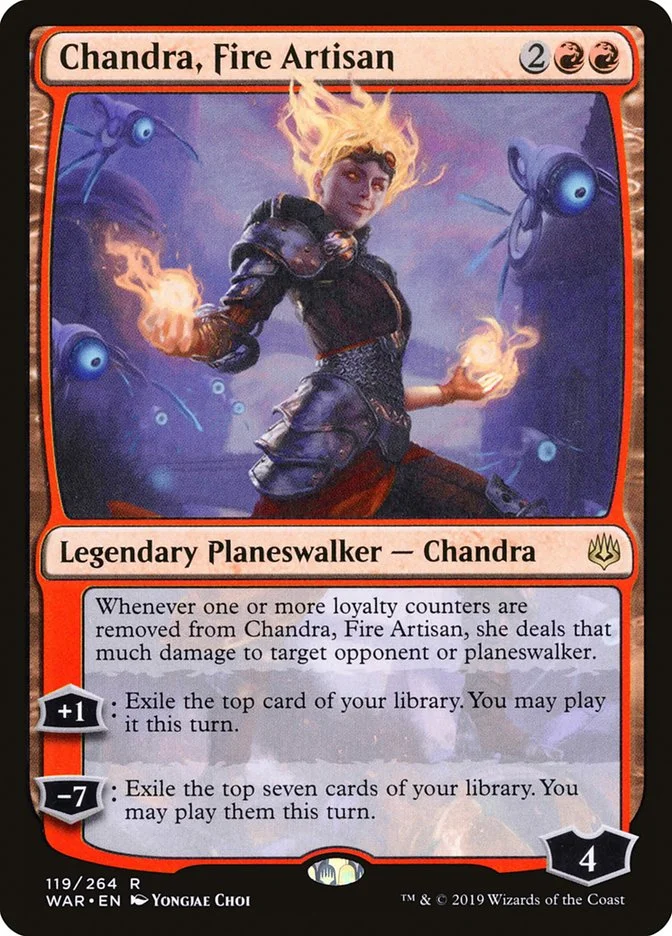 Chandra, Fire Artisan (War of the Spark) - Magic: The Gathering in TCG Land