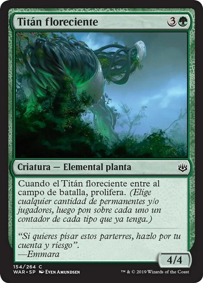 Titán floreciente (War of the Spark) - Magic: The Gathering in TCG Land