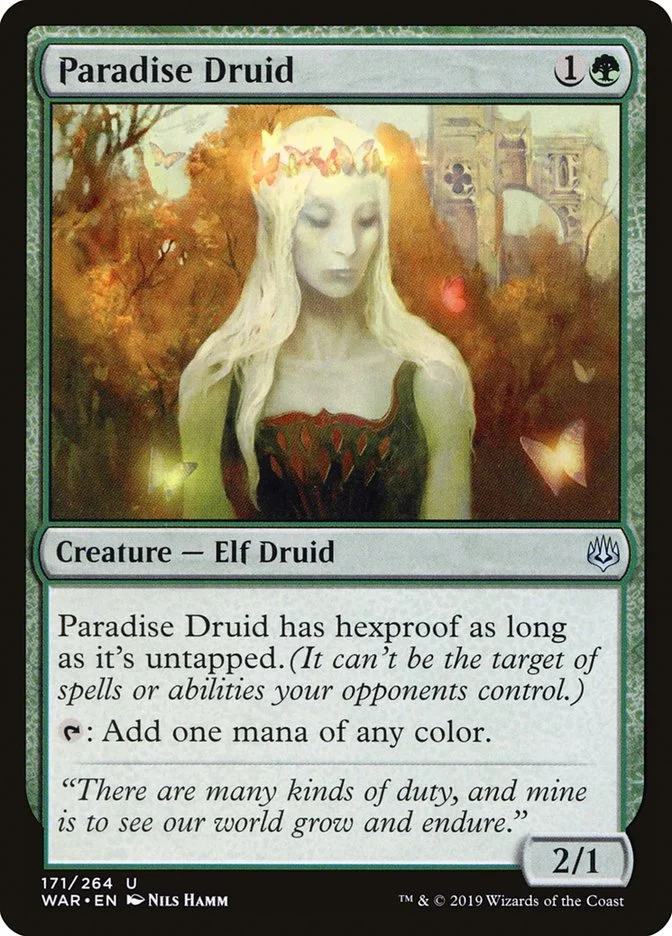 Paradise Druid (War of the Spark) - Magic: The Gathering in TCG Land México