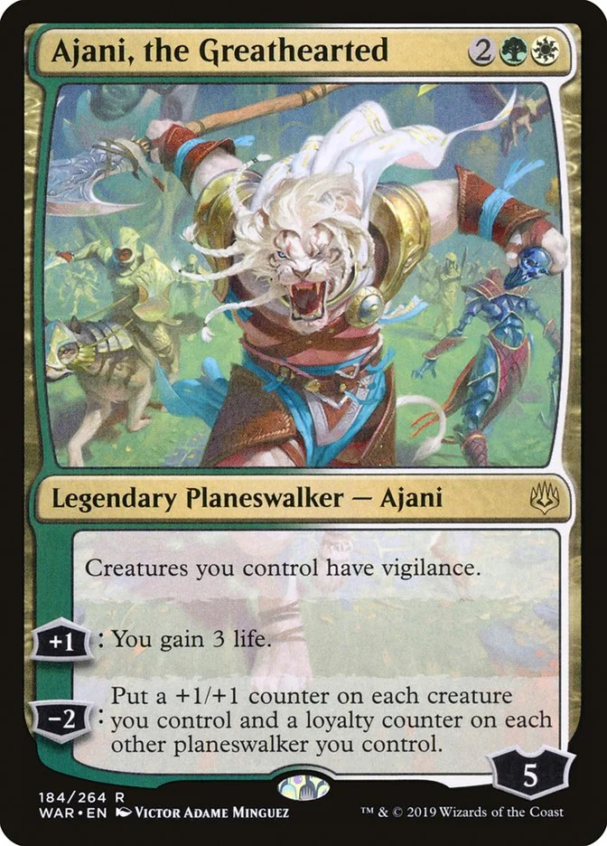 Ajani, the Greathearted (War of the Spark) - Magic: The Gathering in TCG Land