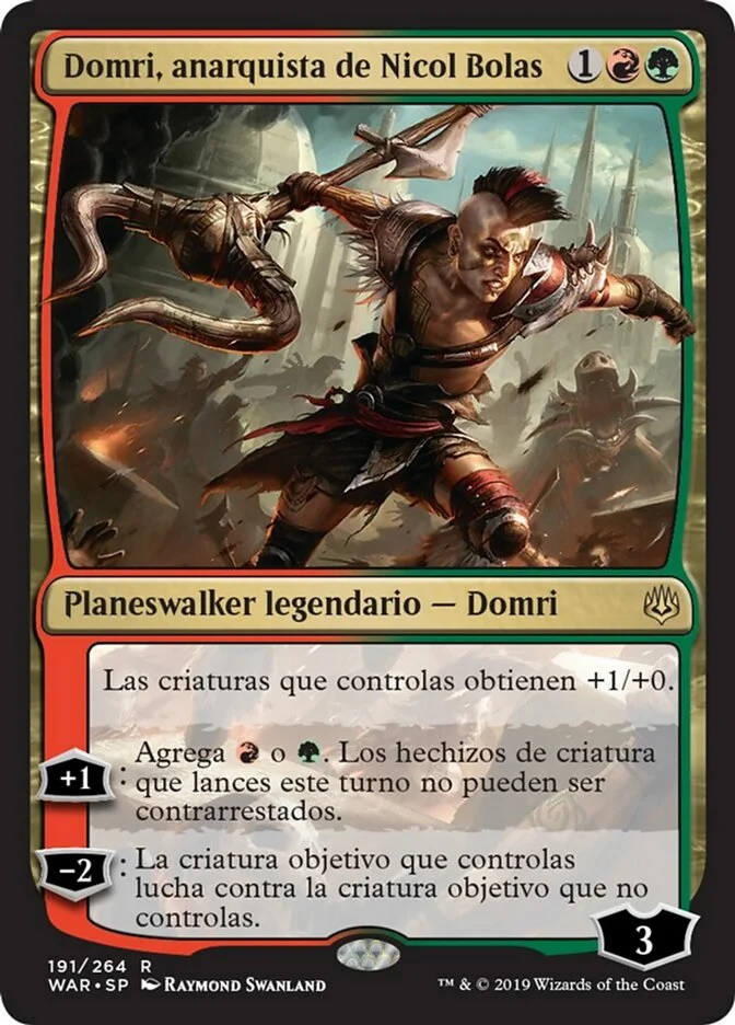 Domri, anarquista de Nicol Bolas (War of the Spark) - Magic: The Gathering in TCG Land México