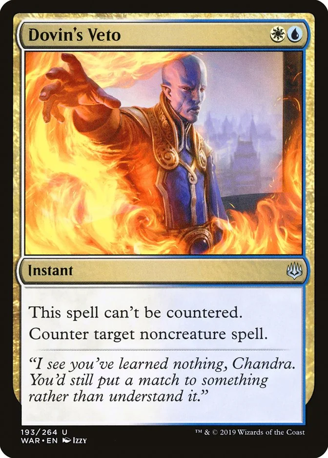 Dovin's Veto (War of the Spark) - Magic: The Gathering in TCG Land