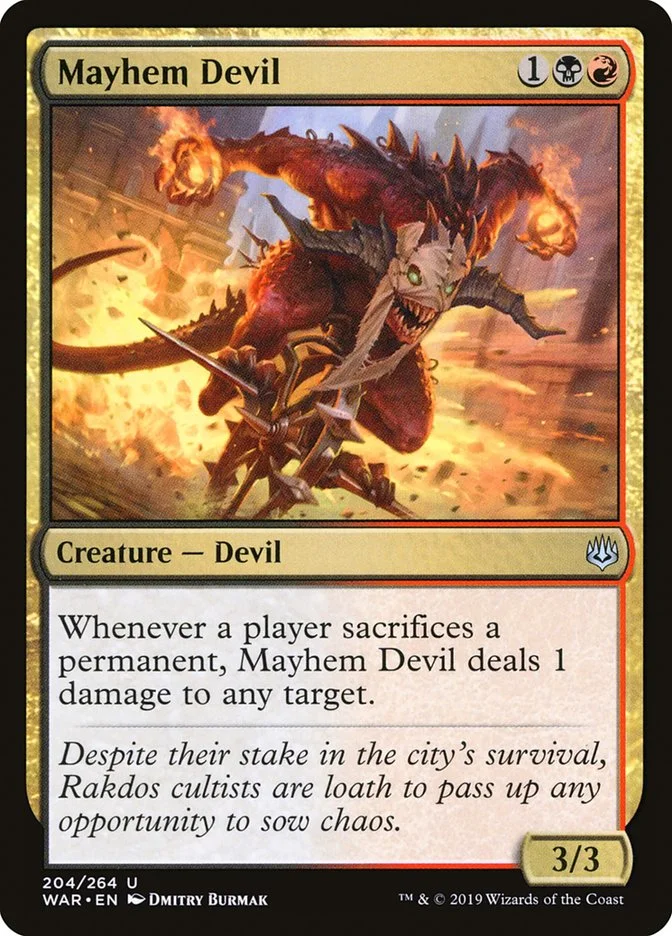 Mayhem Devil (War of the Spark) - Magic: The Gathering in TCG Land