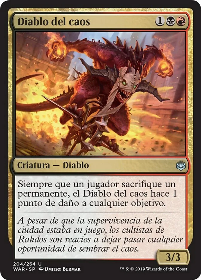 Diablo del caos (War of the Spark) - Magic: The Gathering in TCG Land