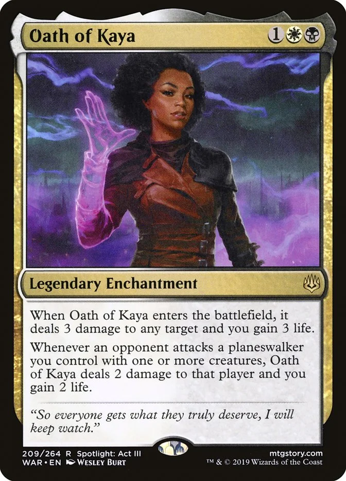 Oath of Kaya (War of the Spark) - Magic: The Gathering in TCG Land