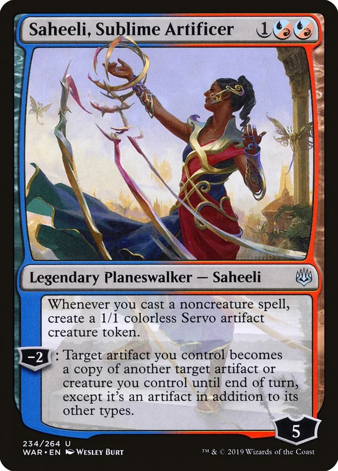 Saheeli, Sublime Artificer (War of the Spark) - Magic: The Gathering in TCG Land