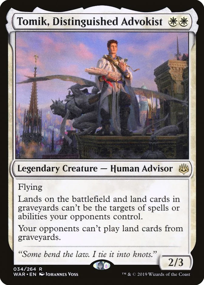 Tomik, Distinguished Advokist (War of the Spark) - Magic: The Gathering in TCG Land