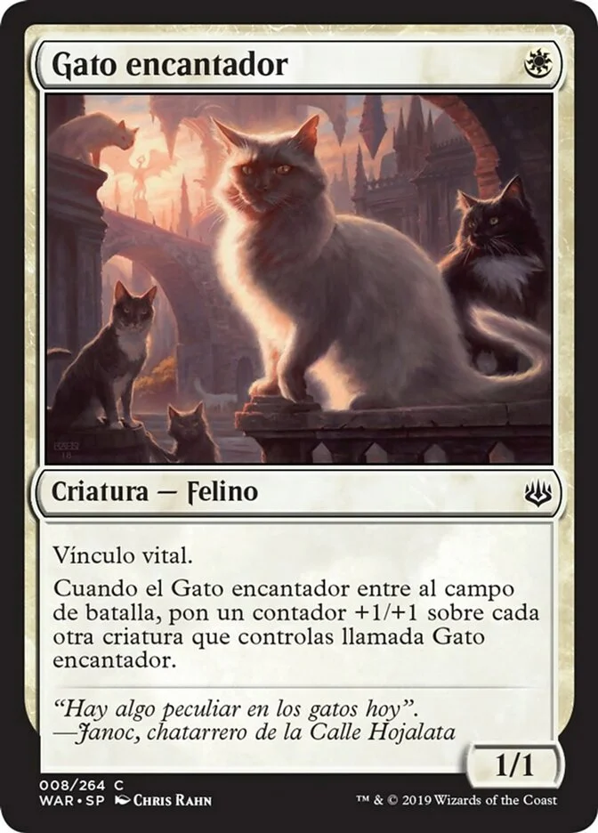 Gato encantador (War of the Spark) - Magic: The Gathering in TCG Land