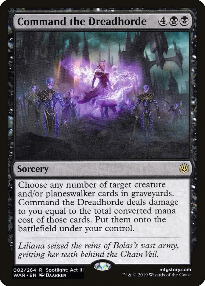 Command the Dreadhorde (War of the Spark) - Magic: The Gathering in TCG Land