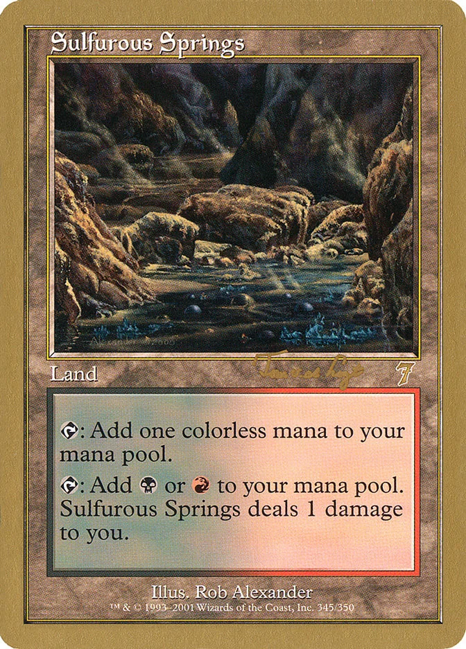 MTG (日)硫黄泉 / Sulfurous Springs【5ED 硫黄泉 (Sulfurous Springs) · Seventh Edition (7ED) #345