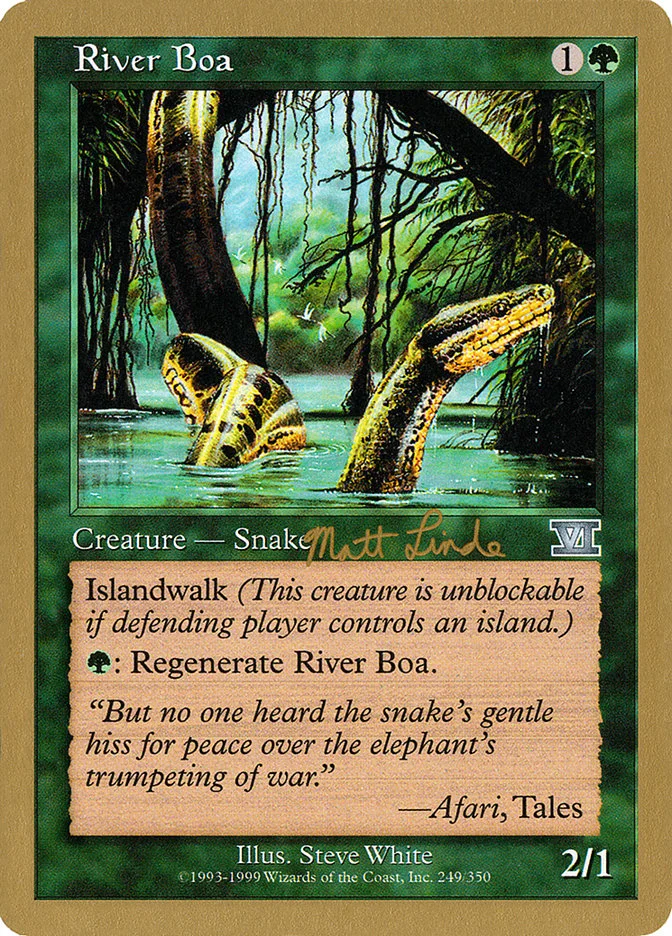 River Boa (World Championship Decks 1999) - Magic: The Gathering in TCG Land