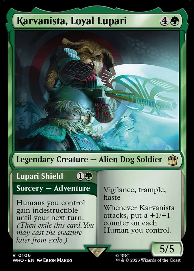 Karvanista, Loyal Lupari (Doctor Who) - Magic: The Gathering in TCG Land