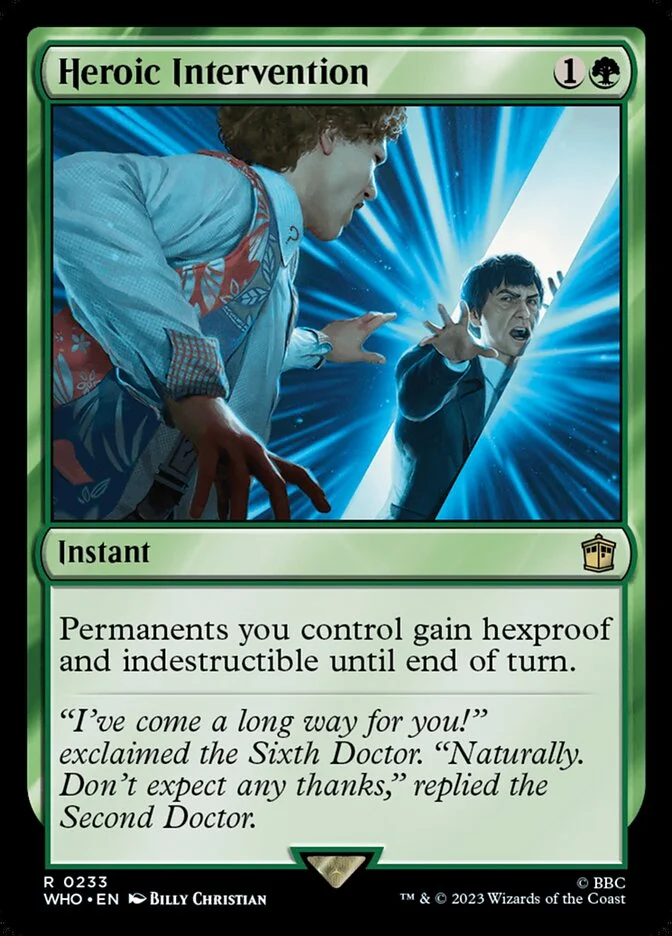 Heroic Intervention (Doctor Who) - Magic: The Gathering in TCG Land