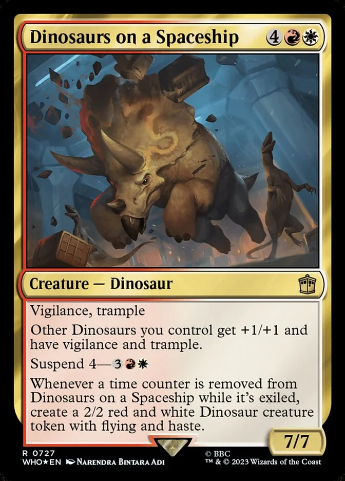 Dinosaurs on a Spaceship (Doctor Who) - Magic: The Gathering in TCG Land