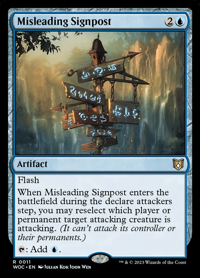 Misleading Signpost (Wilds of Eldraine Commander) - Magic: The Gathering in TCG Land