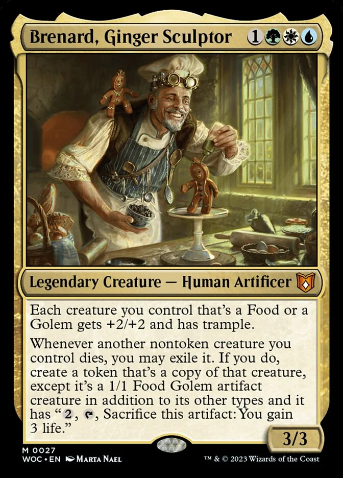 Brenard, Ginger Sculptor (Wilds of Eldraine Commander) - Magic: The Gathering in TCG Land