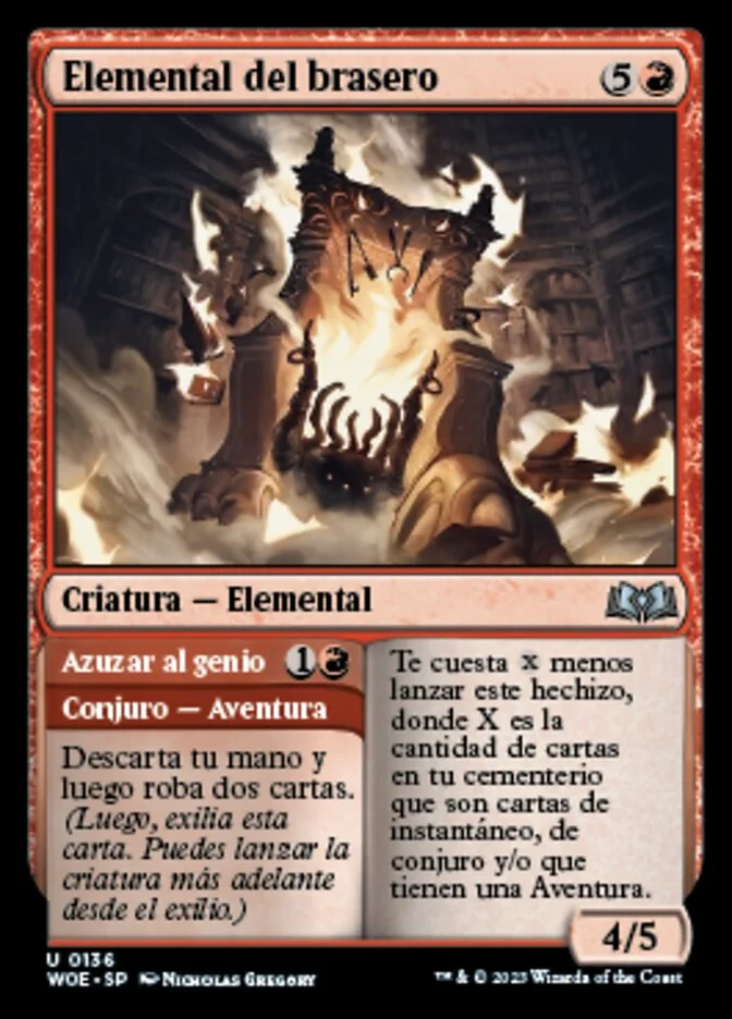 Elemental del brasero (Wilds of Eldraine) - Magic: The Gathering in TCG Land México