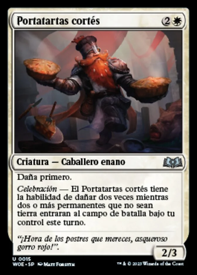 Portatartas cortés (Wilds of Eldraine) - Magic: The Gathering in TCG Land México