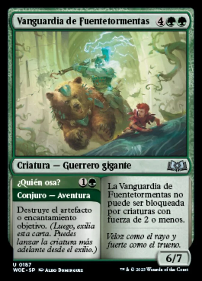 Vanguardia de Fuentetormentas (Wilds of Eldraine) - Magic: The Gathering in TCG Land