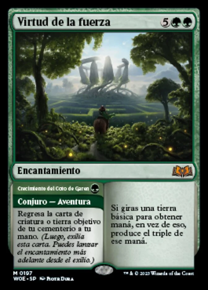 Virtud de la fuerza (Wilds of Eldraine) - Magic: The Gathering in TCG Land