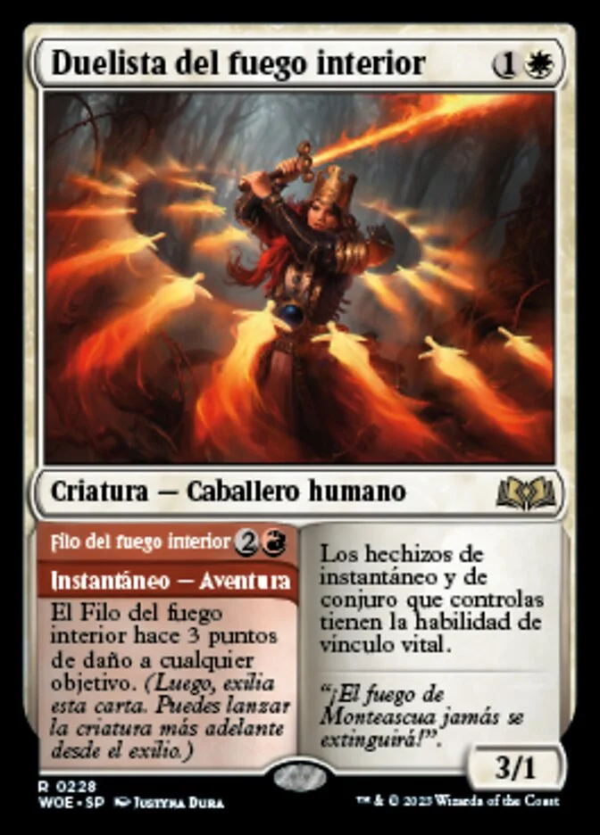 Duelista del fuego interior (Wilds of Eldraine) - Magic: The Gathering in TCG Land México
