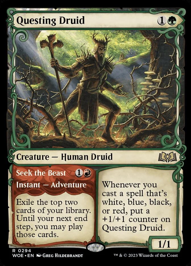 Questing Druid (Wilds of Eldraine) - Magic: The Gathering in TCG Land