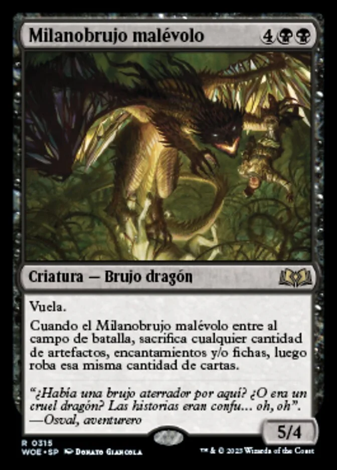 Milanobrujo malévolo (Wilds of Eldraine) - Magic: The Gathering in TCG Land
