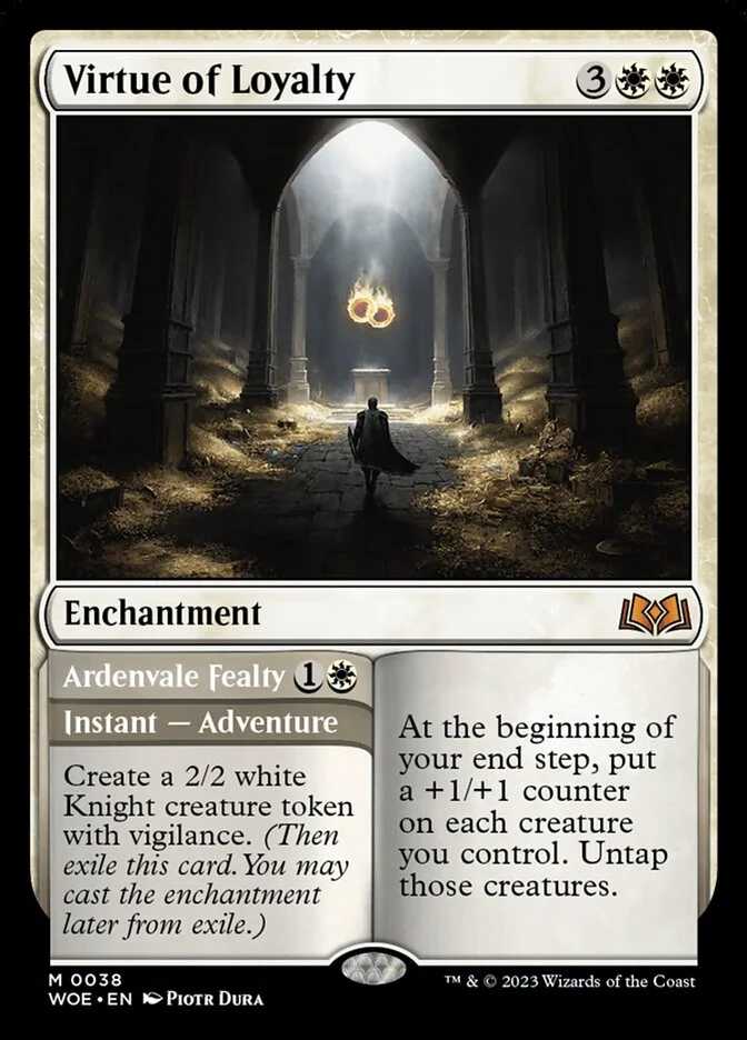 Virtue of Loyalty (Wilds of Eldraine) - Magic: The Gathering in TCG Land