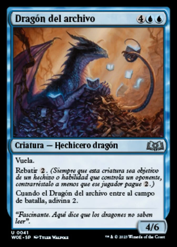 Dragón del archivo (Wilds of Eldraine) - Magic: The Gathering in TCG Land México