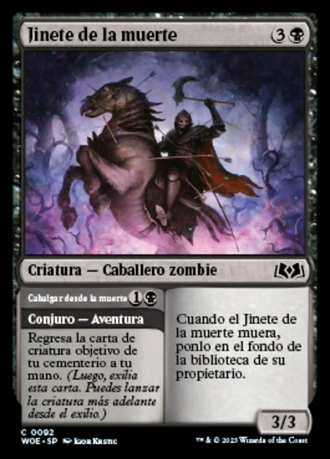 Jinete de la muerte (Wilds of Eldraine) - Magic: The Gathering in TCG Land
