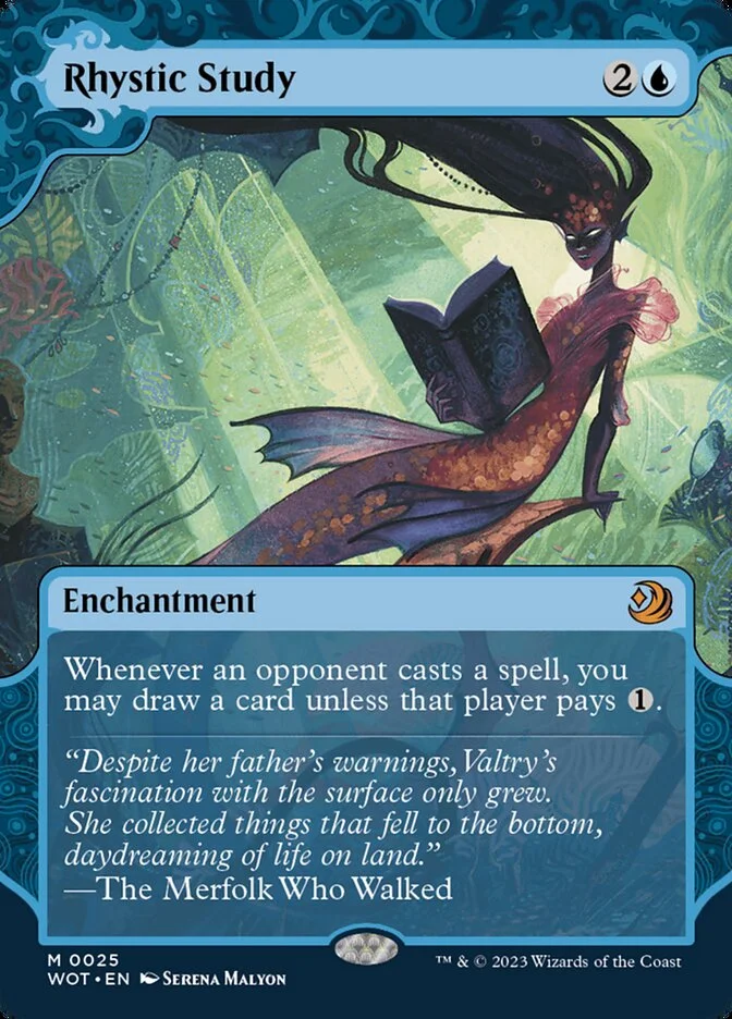Rhystic Study (Wilds of Eldraine: Enchanting Tales) - Magic: The Gathering in TCG Land