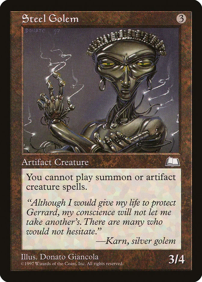Steel Golem (Weatherlight) - Magic: The Gathering in TCG Land