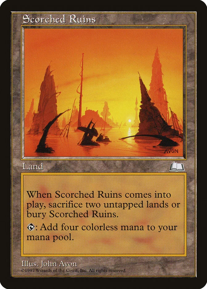 Scorched Ruins (Weatherlight) - Magic: The Gathering in TCG Land