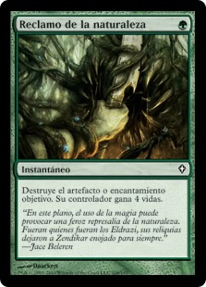 Reclamo de la naturaleza (Worldwake) - Magic: The Gathering in TCG Land